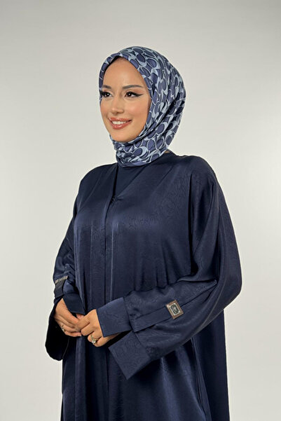 Bym Fashion Snap Button Ferace 70023 Navy Blue