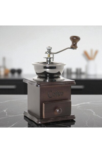 Kuzey Tacı مطحنة القهوة الخشبية