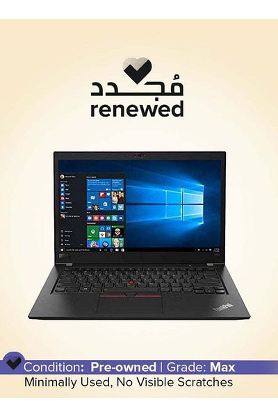 LENOVO Pre-Owned ThinkPad T480 14-inch Intel Core i5 8th Generation 16 GB 256 GB Black Windows