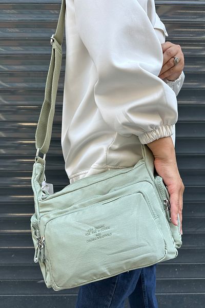 Just Polo Imported Clinker Fabric Unisex Shoulder Bag
