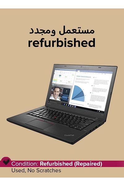 LENOVO Pre-Owned Thinkpad T460 2018 14-inch Intel Core i7 6th Gen 8 GB 256 GB Black Windows