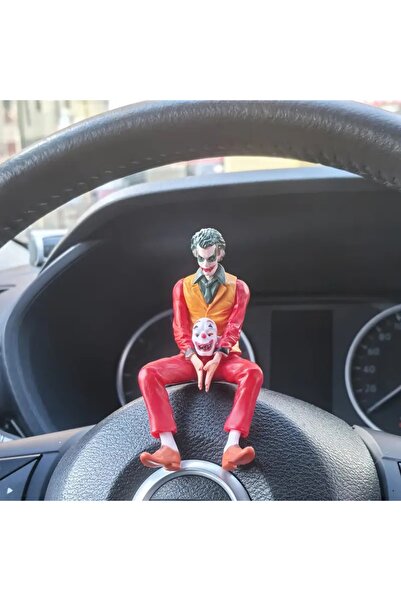 Dodemert Home Red Joker Sitting Pose Accesoriu pentru figurine pentru torpedo pentru vehicule în stil Chibi (16 cm)
