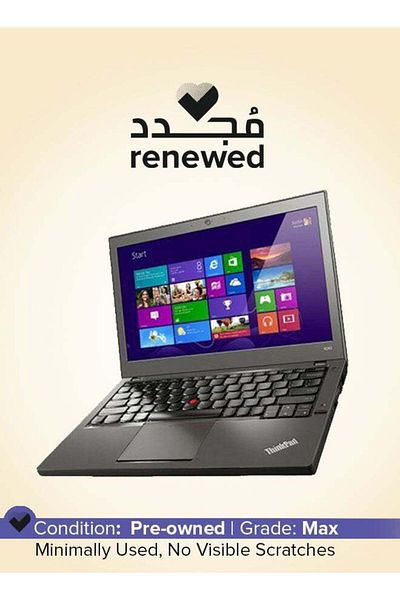 LENOVO Pre-Owned Thinkpad X260 2016 12.5-inch Intel Core i5 6th Gen 8 GB 256 GB Black Windows