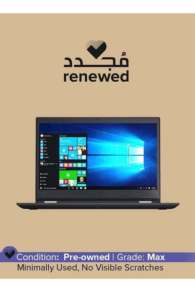 LENOVO جهاز Thinkpad 370 Yoga مستعمل، 13.3 بوصة، Intel Core i7 من الجيل السابع، 8 جيجابايت، 256 جيجابايت، أسود، يعمل بنظام Windows