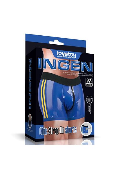 LOVETOY Blue Strap-On Briefs, Lovetoy, L/XL