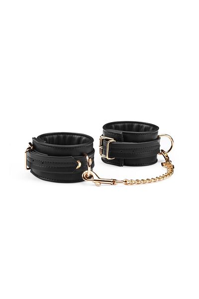 Liebe Seele Vegan Leather Handcuffs, LIEBE SEELE, Black, Adjustable