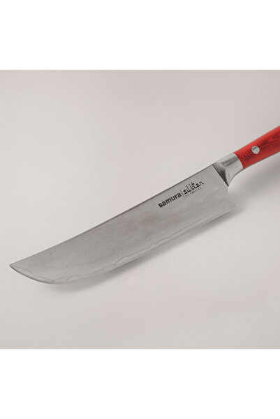 Samura damascus steel sultan chef's knife 7'',164mm in red