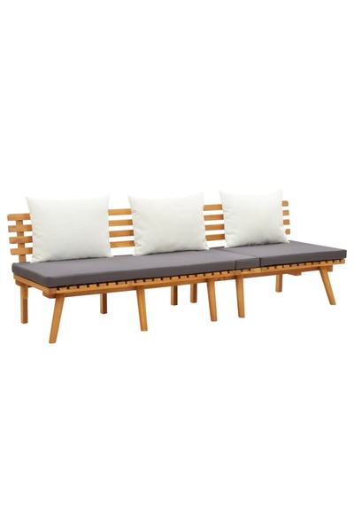 vidaxl سرير حديقة نهاري 200×65 سم من خشب الأكاسيا الصلب