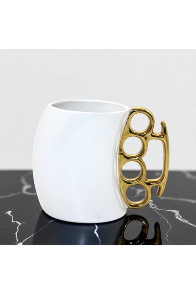 Kuzey Tacı كوب بورسلين أبيض مصمم خصيصًا للاستخدام متعدد الاستخدامات VIP للديكور