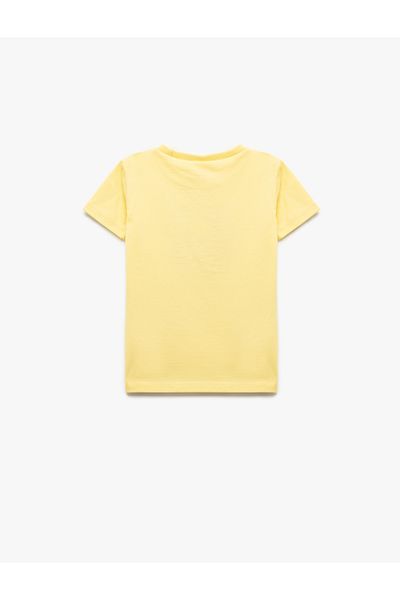Koton Tricou cu mânecă scurtă din bumbac cu paiete brodate