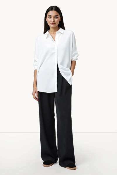 French Connection Caprina Crepe Button Shirt