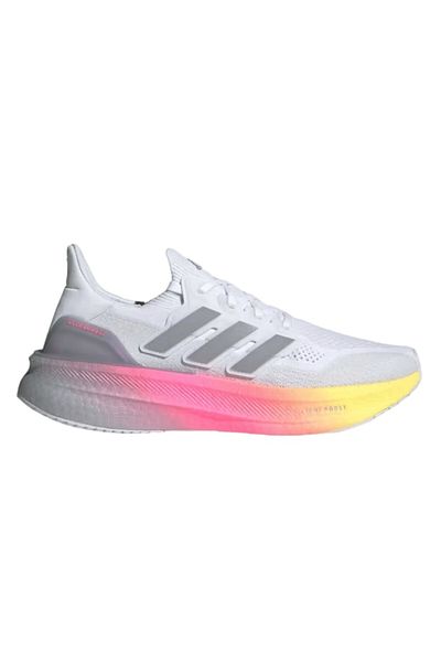 adidas Pantofi de alergare Ultraboost 5 pentru bărbați, alb/gri, mărimea 44