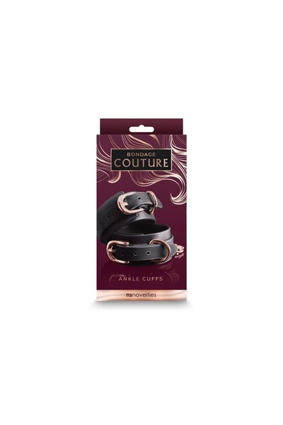 Ns Toys Ankle Straps, NS Novelties Bondage Couture, Black