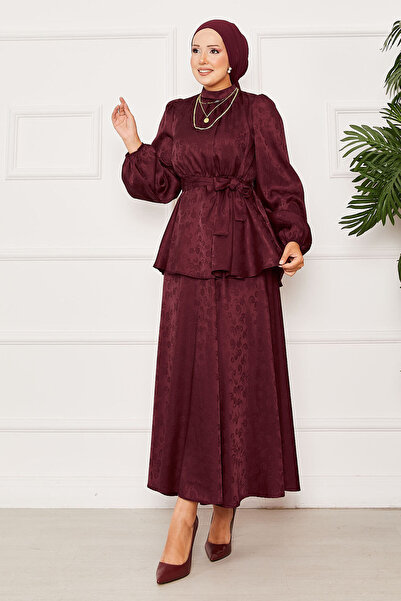 EBRUTESETTÜR Elastic Waist Mobile Belted Jacquard Double Suit