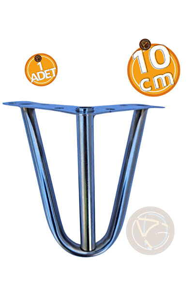ADG METAL Vera Krom 10cm Metal Ayaklar Mobilya Ayakları, Koltuk, Kanepe, Berj...