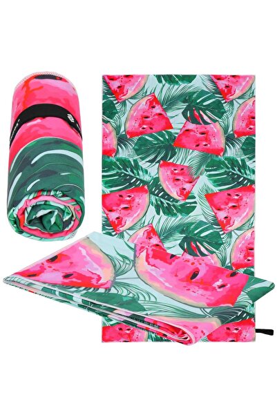 OEM Quick-drying beach towel, carrying case, 90x180cm, watermelon pattern