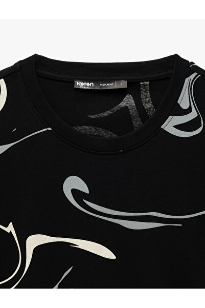 Koton Tricou cu mânecă scurtă din bumbac cu model abstract