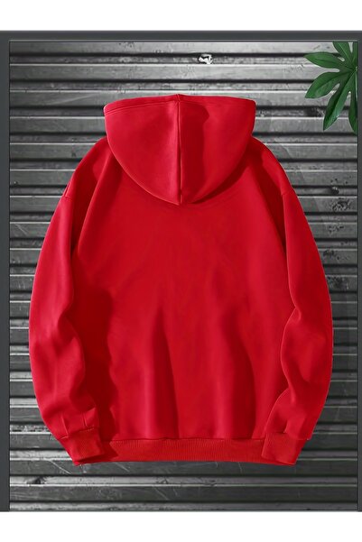 Lider Leather Unisex Kanguru Cepli Kapüşonlu Kışlık Sweatshirt – 2 İplik Şardonlu