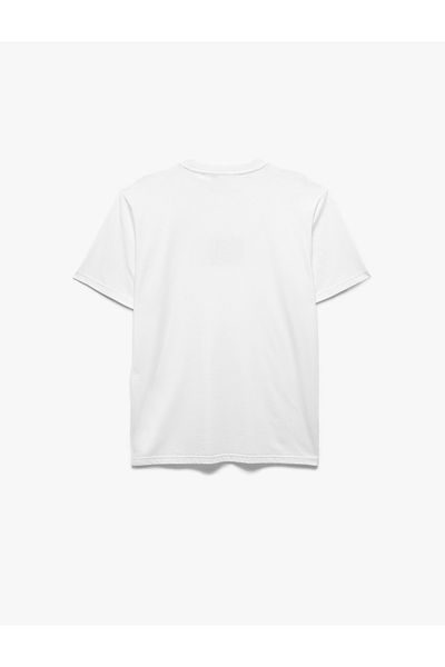 Koton Cotton Short Sleeve Crew Neck Printed T-Shirt