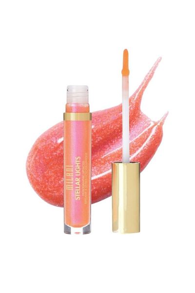 MILANI Stellar Lights Lip Gloss – 03 Luminous Peach | High-Shine, Holographic, Non-Sticky, 6ml