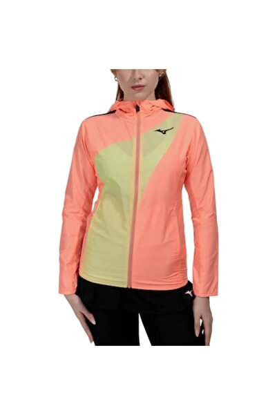 MIZUNO Jachetă de tenis pentru femei Release - Coral/Negru L