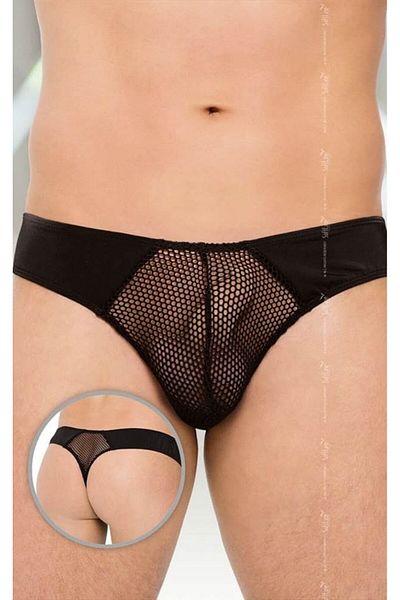 Softline Men's Thong Underwear, Softline, Model 4514, Black, M/L