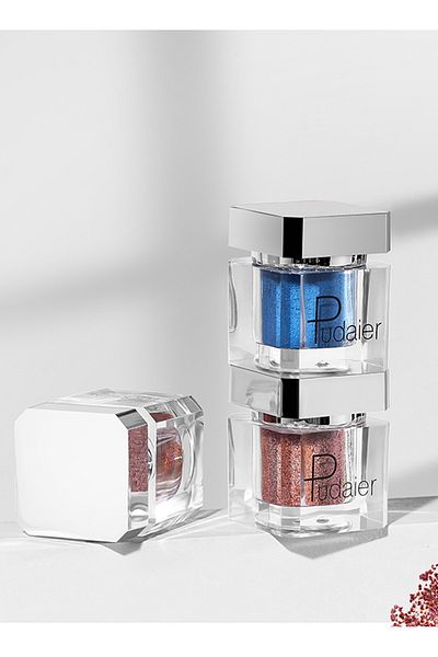 Pudaier Eyeshadow Cream, Matte Glitter Shimmer Mashed Potato Eyeshadow Powder, Long Wearing Eye Makeup