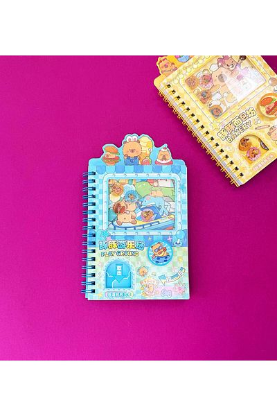 Gift Moda Capybara Vending Notebook – Cute Notebook with Tokens and Stickers