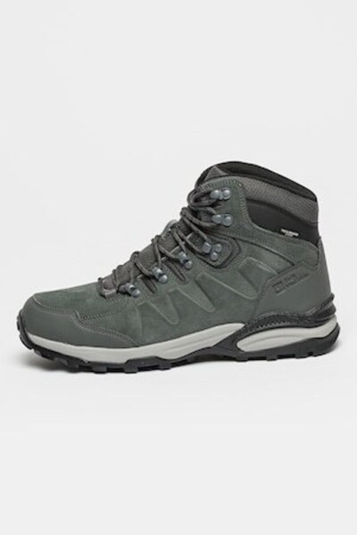 Jack Wolfskin , Suede Leather Hiking Boots, Refugio Texapore, Light Gray and ...