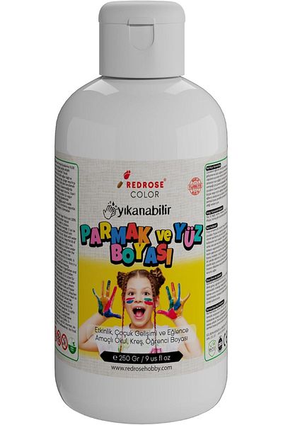 LiderGlobal . Rose White Finger Paint 250 Gr 903970