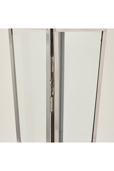 Generic فانوس ذهبي وفضي 25.4 سم × ارتفاع 81 سم