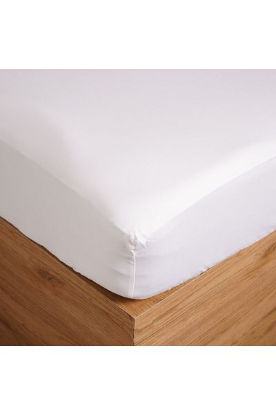 AMBRA 600 TC supima cotton fitted sheet - 180*200 bright white