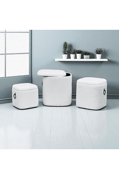 Gharaib Al Tuhaf Square Storage Box Set - 3 Pieces in Different Sizes