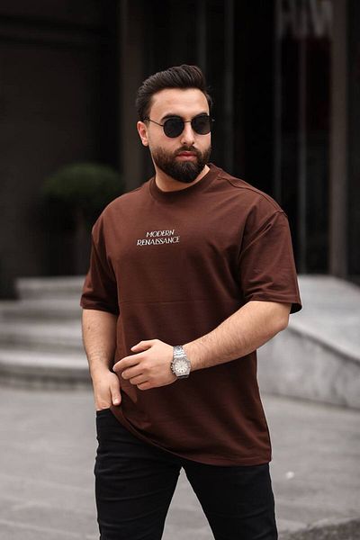 STOCX Oversize Men's T-Shirt - Modern Renaissance Printed Back Detail