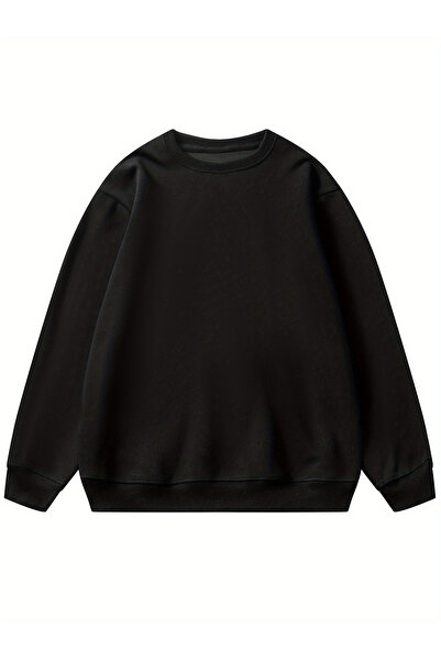 Lider Leather Hanorac unisex cu guler rotund, model de bază, XS-6XL, cu 2 fir...