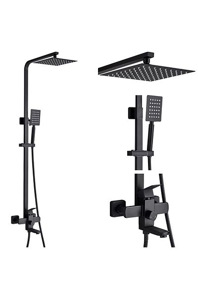 Rain Drop De la Robinetul Meu Coloana dus, cu 3 functii curgere, negru mat
