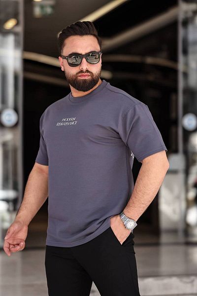 STOCX Oversize Men's T-Shirt - Modern Renaissance Printed Back Detail