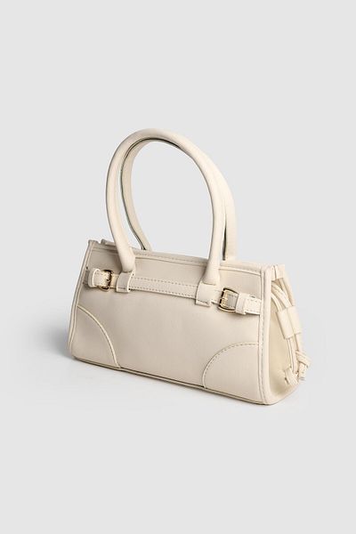 La La'Graccio Paris La'Graccio Paris Women's Aura Soft Leather Handbag and Crossbody Bag Cream
