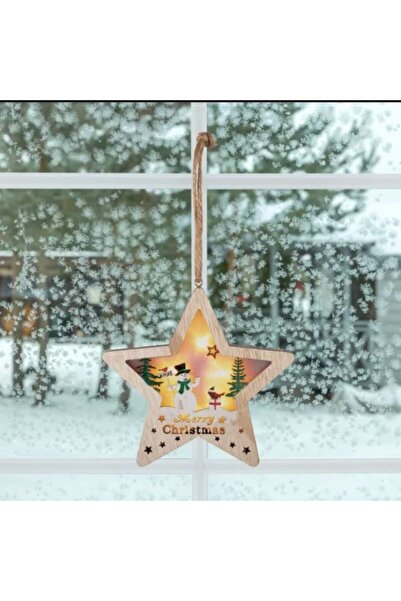 Home Decorațiune stea iluminată cu LED, pentru ușă sau fereastră, cronometru,...