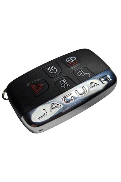 Jaguar Carcasa cheie auto, Jaguar, F-Type XJ XF XE F-Pace 5 Butoane cu breloc Maty Key, Negru