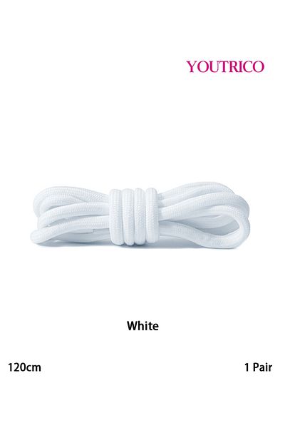Youtrico 1 Pair Round Athletic Shoelaces - Durable Laces for Running and Training Shoes（120cm）
