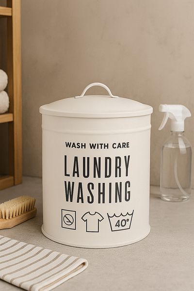 hemlife Metal Lid Detergent Box Bathroom Organizer Storage Container Organizer 7 Lt