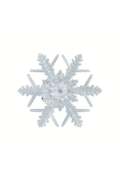 Home Led Snowflake, White Light, 10 Cm, Christmas Window Decoration,