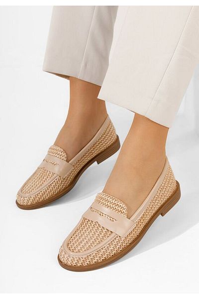 B T Shoes Women's Luvenia khaki loafers