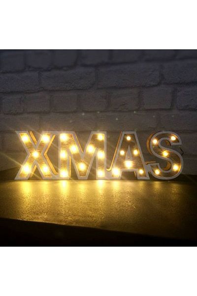 idei Luminous Xmas decoration, warm light LEDs, 47 x 17 x 4 cm, battery powered