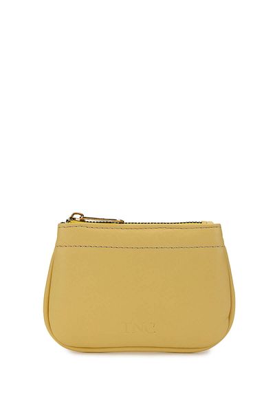 Tamer Tanca Θήκη κίτρινης κάρτας Unisex από γνήσιο δέρμα