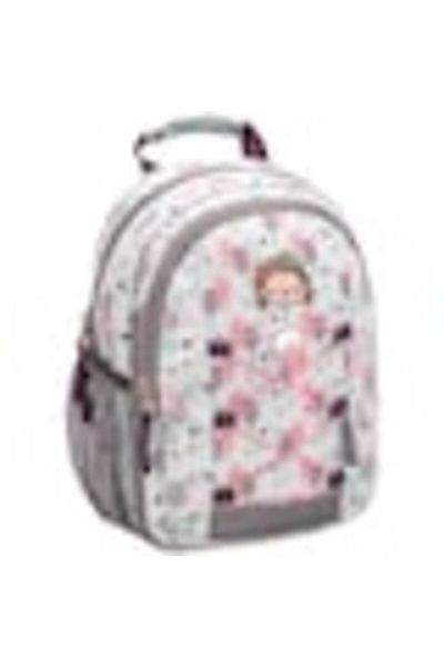 Belmil Mini Backpack Kiddy, Multicolor, Design Woodland Hedgehog, Material Polyester, Dimensions 9x20x23 cm