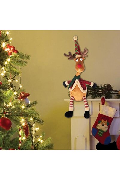 PROCART Plush reindeer, sings and dances, funny design, battery operated, 38cm