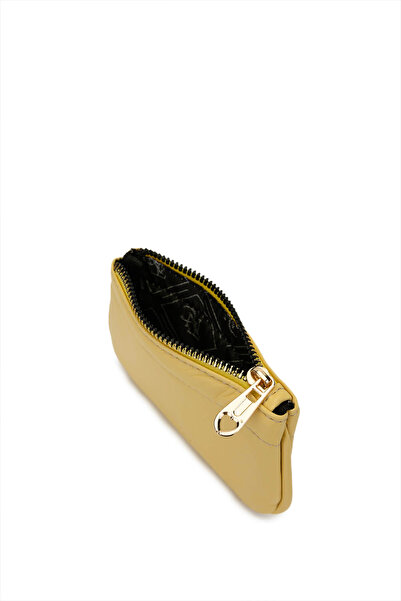 Tamer Tanca Unisex Genuine Leather Yellow Card Holder