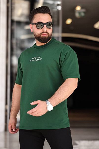 STOCX Oversize Men's T-Shirt - Modern Renaissance Printed Back Detail